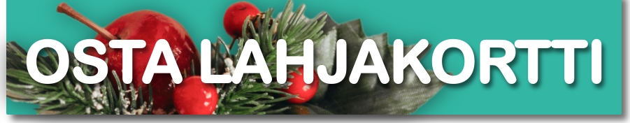 Ilahduta lahjakortilla jalkahoitoon! Painike yllä vie Booksalon-sivulle, josta voit ostaa lahjakortin Jalkahoitola kivijalkaan.