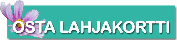 Ilahduta lahjakortilla jalkahoitoon! Painike yllä vie Booksalon-sivulle, josta voit ostaa lahjakortin Jalkahoitola kivijalkaan.